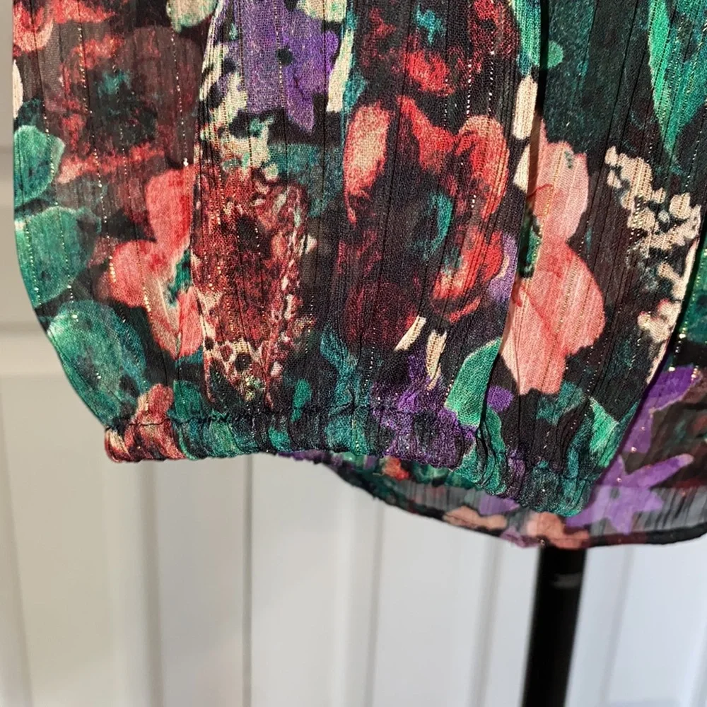 Cato Woman’s Floral Top Multicolor Medium - Picture 6 of 9